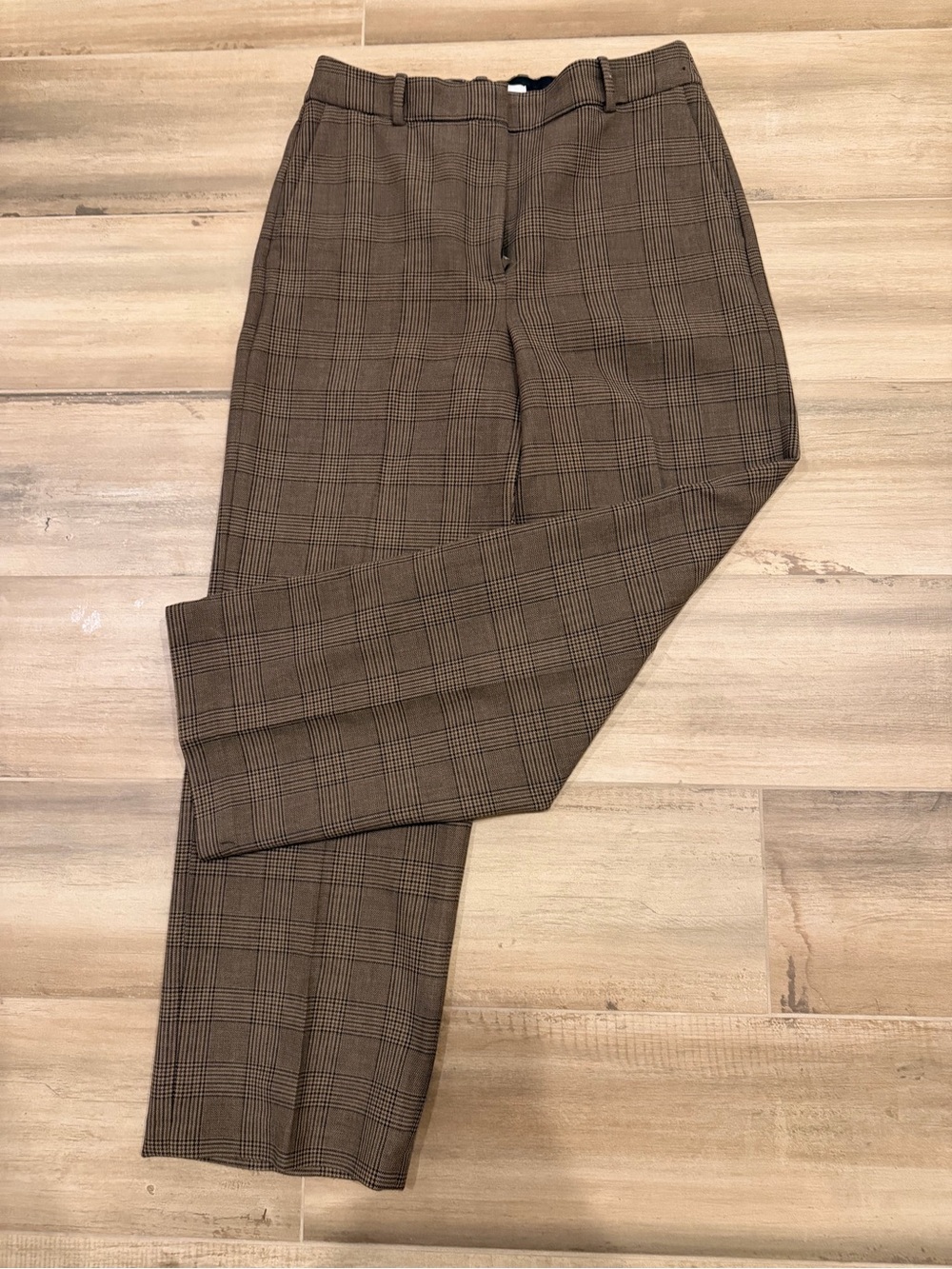 Babaton Brown Plaid Dress Trousers